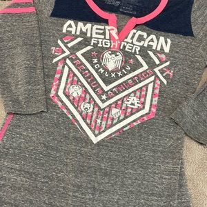 American Fighter Quarter Sleeve Graphic Tee